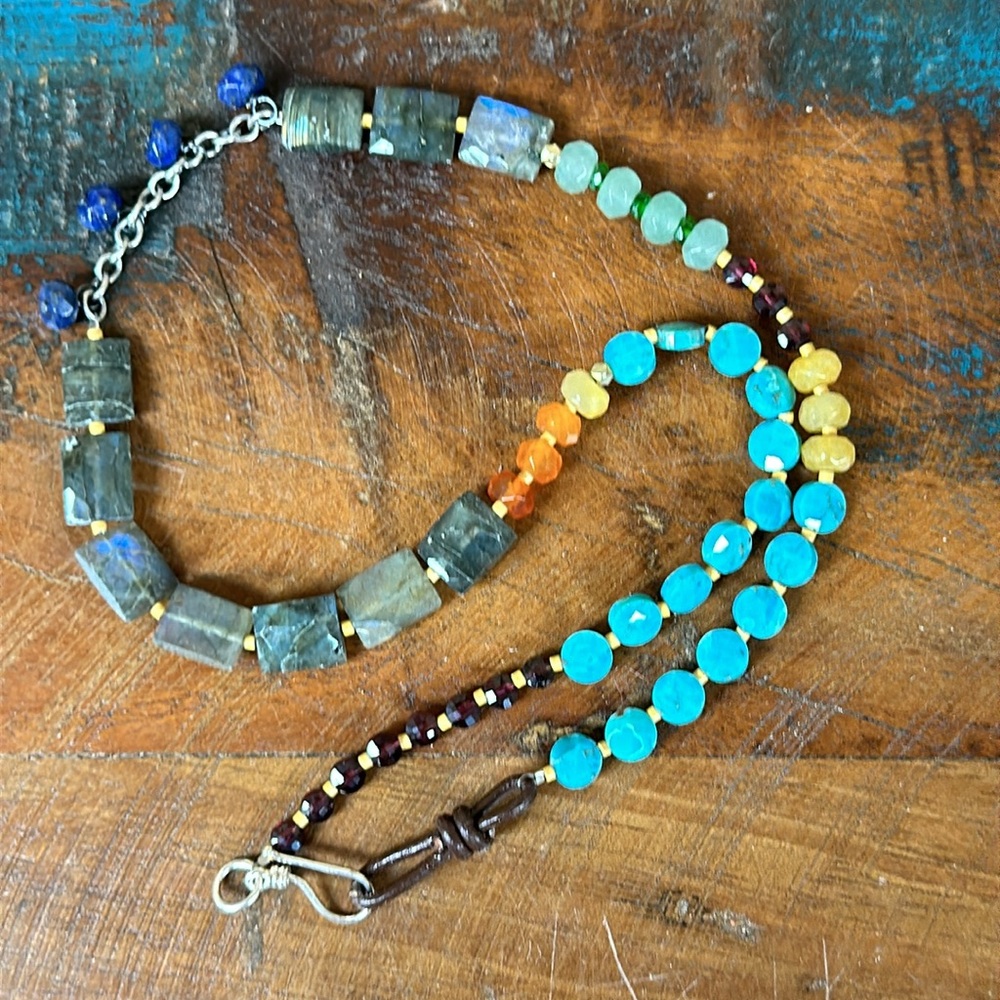 “Color Block Necklace”. New with tags from Sundance.